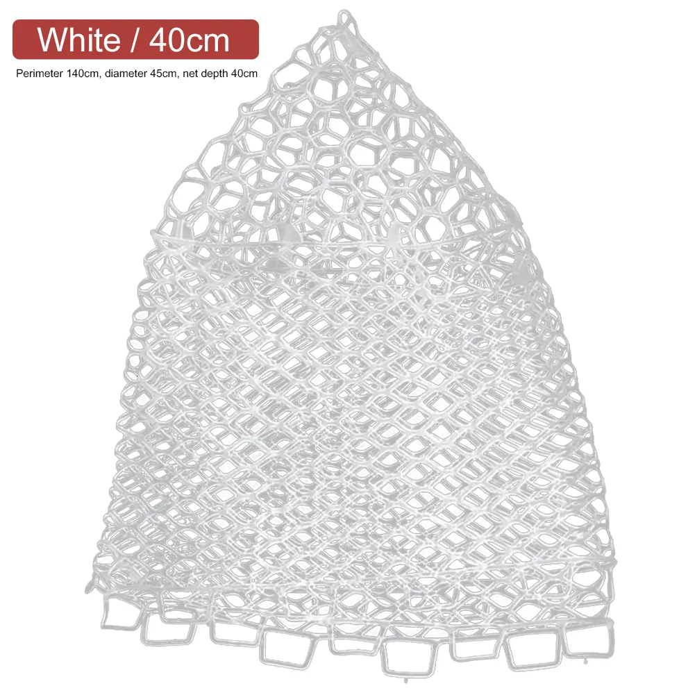 Fishing Accessories 32/40/55cm Fly Fishing Net Transparent Rubber  Replacement Bag Does Not Hurt Fish Net Rubber Fishing Tools 230831 From  9,74 €
