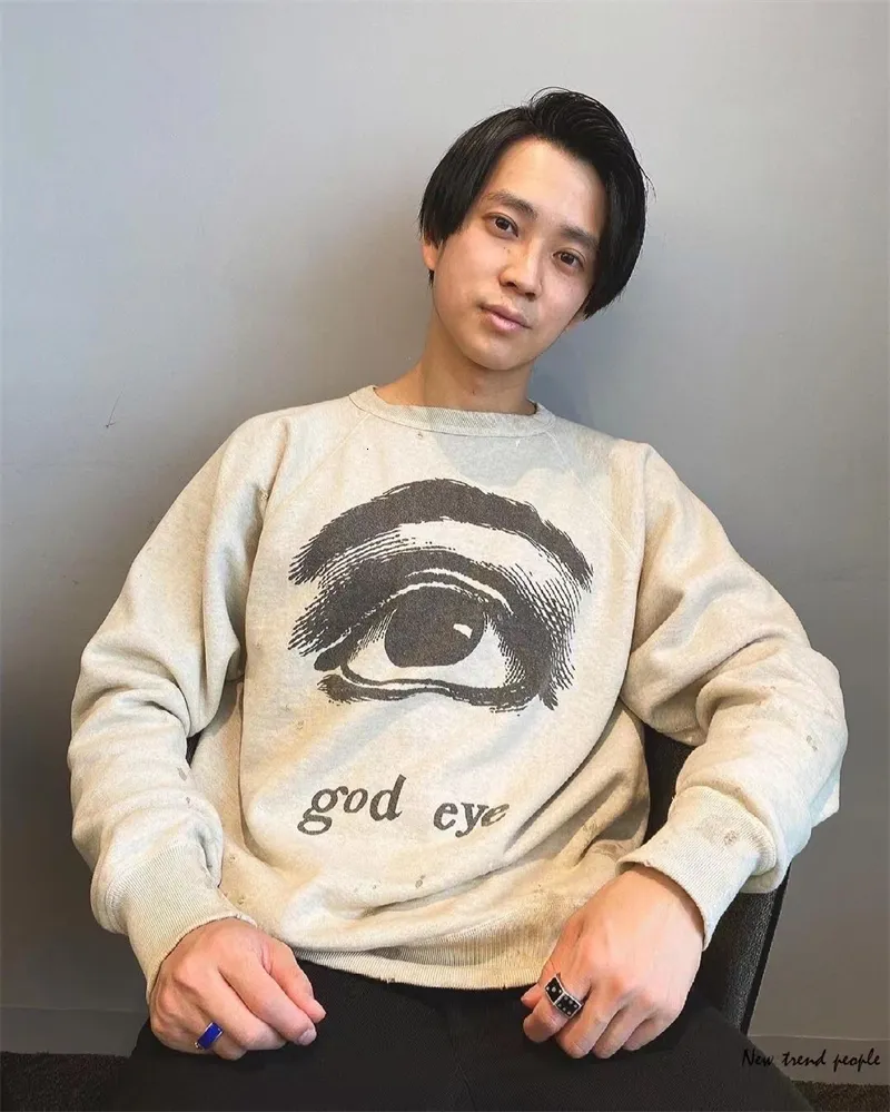 saint michael god eye crew neck