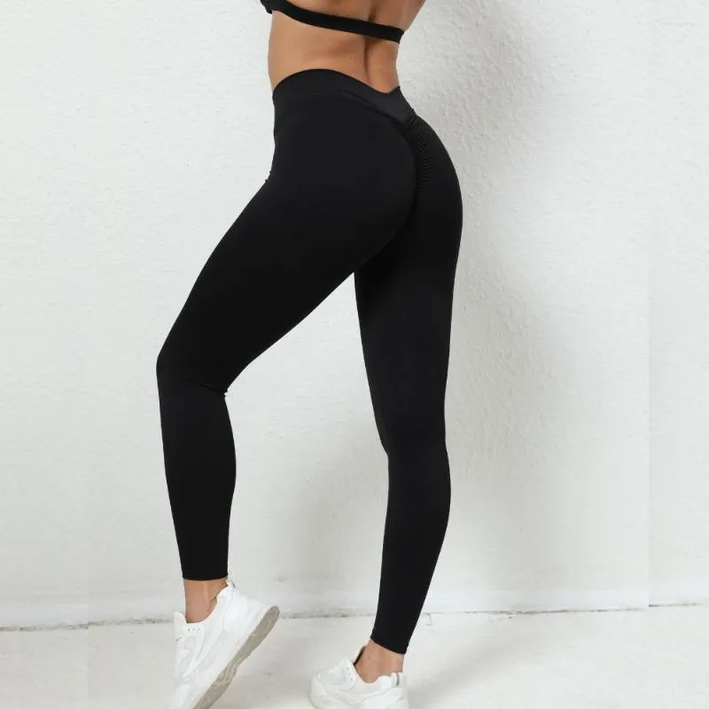 2023 Womens Scrunch Push Up Lycra Seamless Workout Leggings Gym