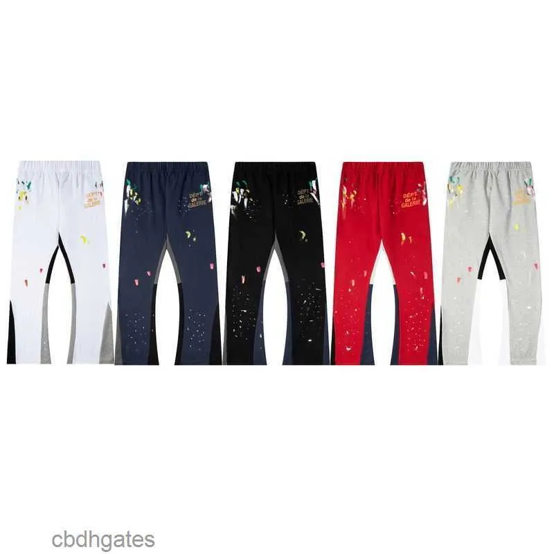 2023 Deptt Sweat Pants Long Pant Gallery Hommes Mode Haute Version Nouveaux Produits Automne Hiver Marque Américaine Couleur Peint À La Main Casual Hommes Femmes