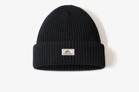 Chapeau homme tricoté en laine pour l'hiver deux avec des casquettes  froides casquettes de crâne de luxe décontracté ajusté cinq couleurs