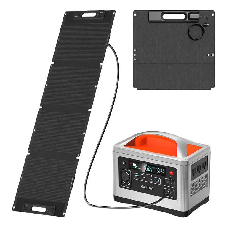 Paneles de energía Solar monocristalinos plegables, Mini, portátiles, para uso doméstico, Kit de sistema portátil