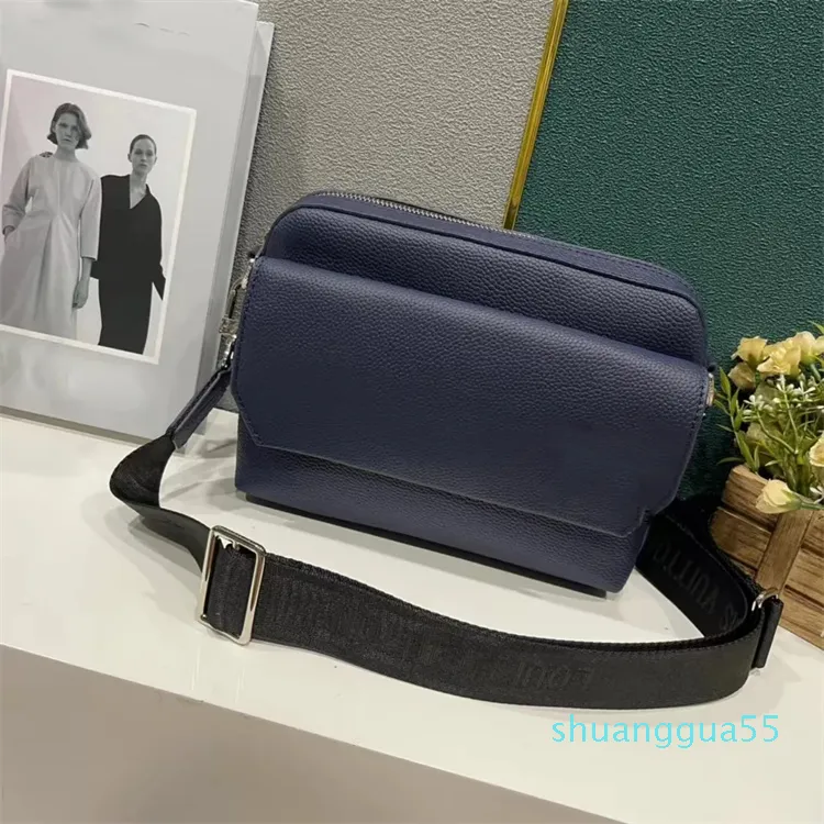 Fashion Classic Messenger Bags Man Borktame High Leather Linting Luxury Bag Designer Размер 23-17-6 см.