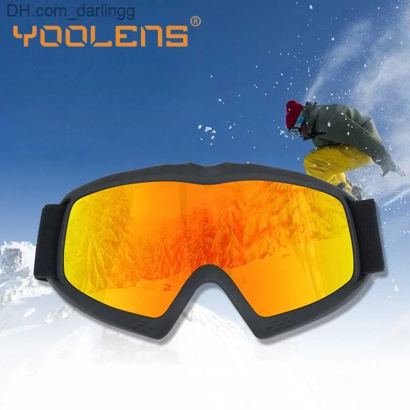 Profesional Niños Niñas Nieve Gafas Anti-Niebla Doble Lente Esquí Gafas