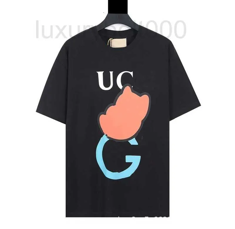 Men's T-Shirts designer 2023 New Little Bear Printed Short Sleeve Cotton Round Neck Casual Loose and Women's T-shirt 4PNZ