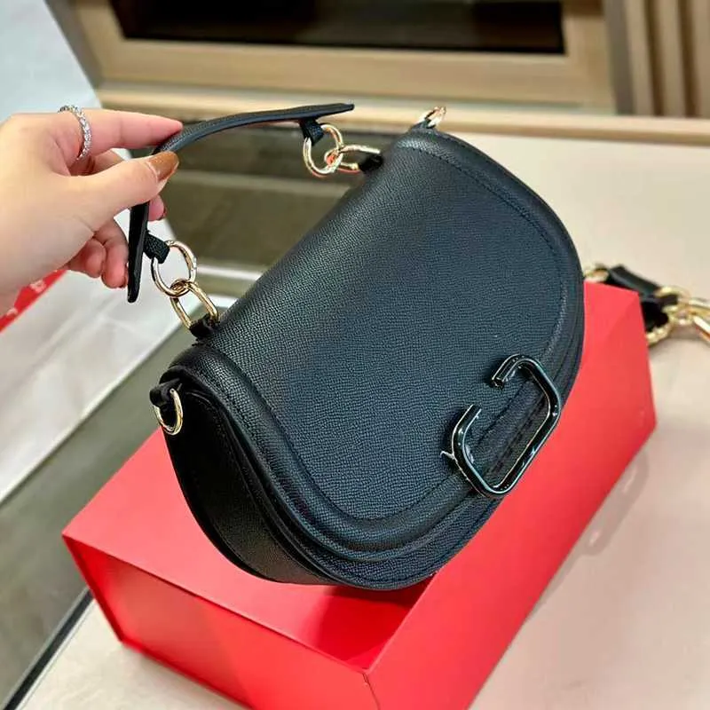 High Quality Leather Horseshoe Bag Designer Shoulder Bag Crossbody