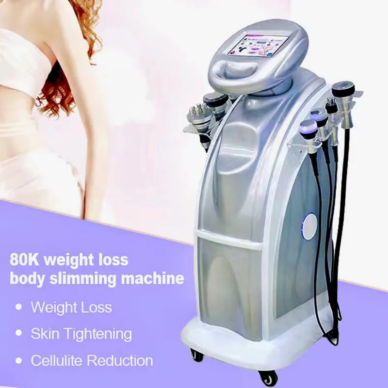 Popular sistema de cavitação a vácuo de bunda 80k, máquina de aperto de pele, terapia a vácuo, perda de gordura, emagrecimento corporal
