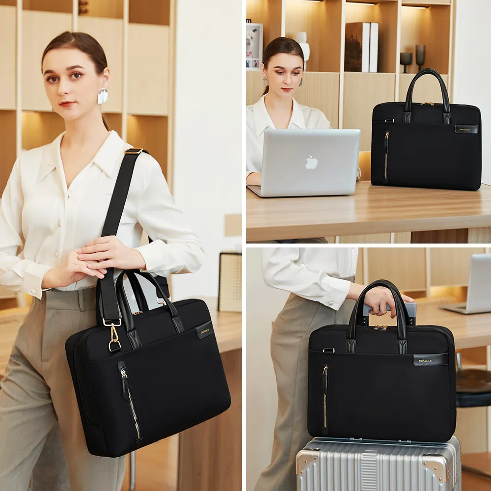 Professional 15.6 inch Leather Briefcase Business Office Purse |Bostanten –  BOSTANTEN