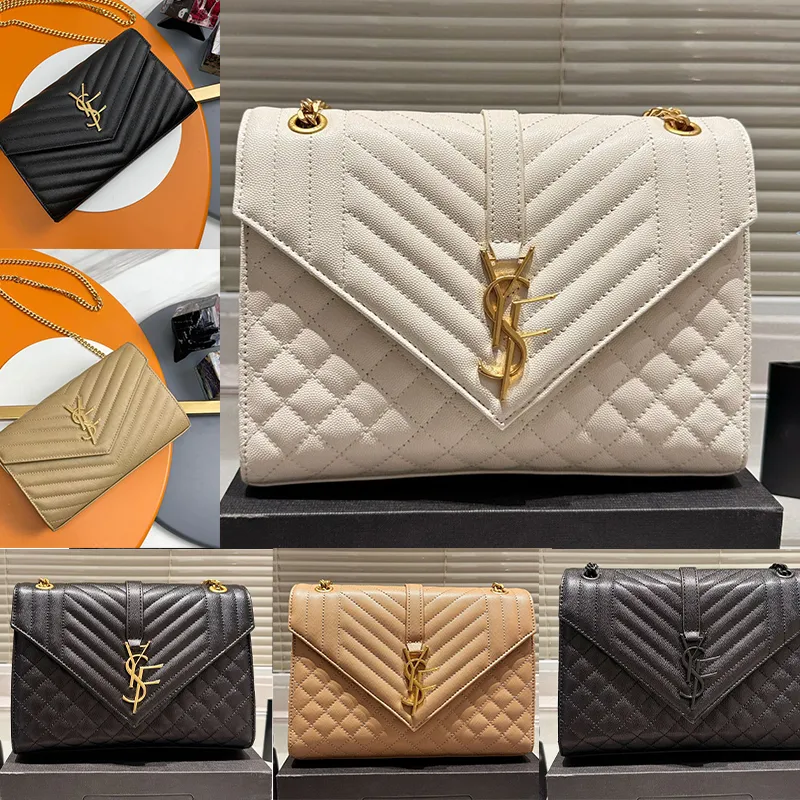 Luxurys designer axelväska kvinnor kedja handväska crossbody väskor handväska mode lady äkta läder y form koppling plånbok väska handväska kvinna designers messenger väska totes