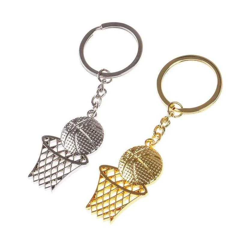 Keychains Landards Creative Keychain Spor Hediye Basketbol Net Stadyum Kolye Okul Anıt Hediyeleri Teslimat Moda Accessor Dhzk8