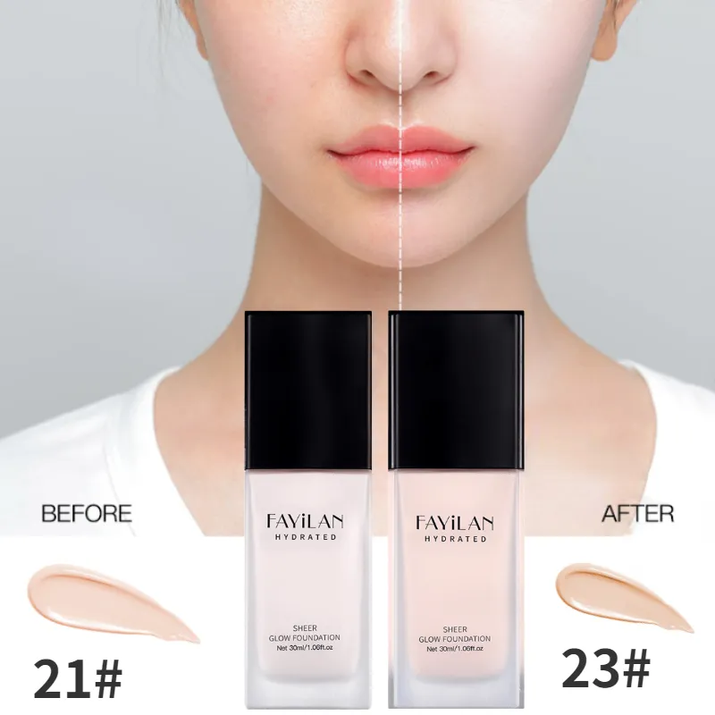 Foundation 30ml Lightsensitive foundation liquid lasting no makeup powder moisturizing oil control bb cream concealer 230830