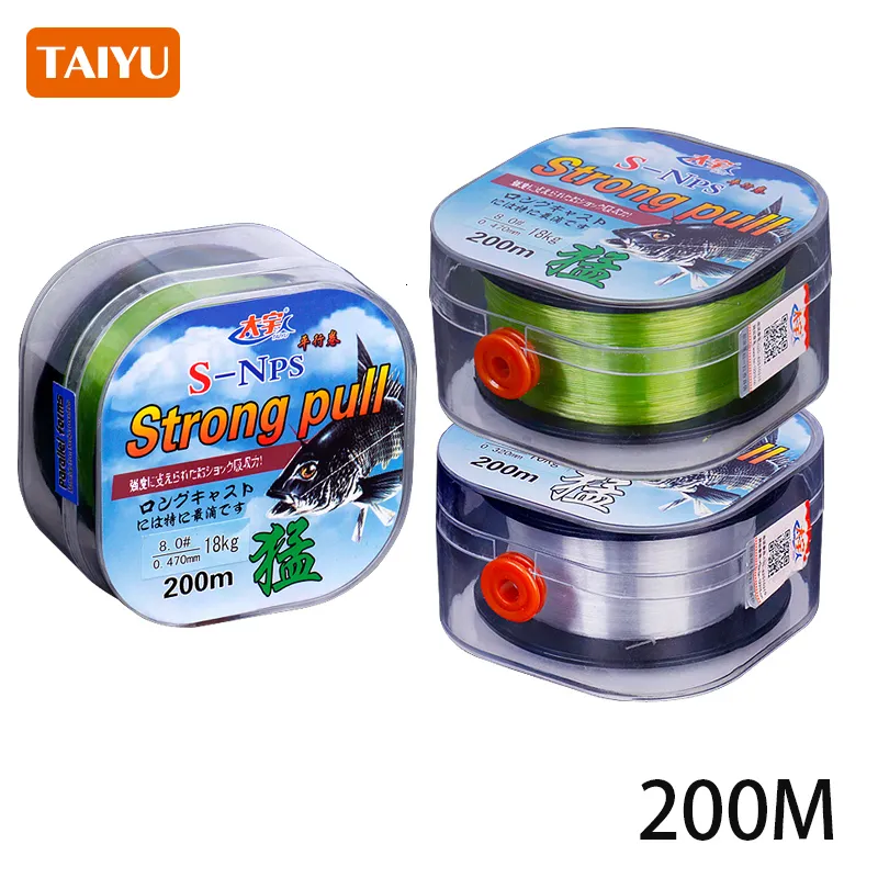TAIYU 200M Nylon Coated Braided Fishing Line Japanese Monofilament Fishing  Line For Carp Fishing, Durable And Strong 2 33LB Sea/Freshwater Main Line  Leader Wire 230830 From Yujia09, $8.46