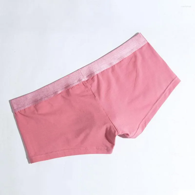 Cuecas masculinas boxers elástico respirável masculino com u convexo bojo bolso tecido de absorção de umidade macio para todos os dias