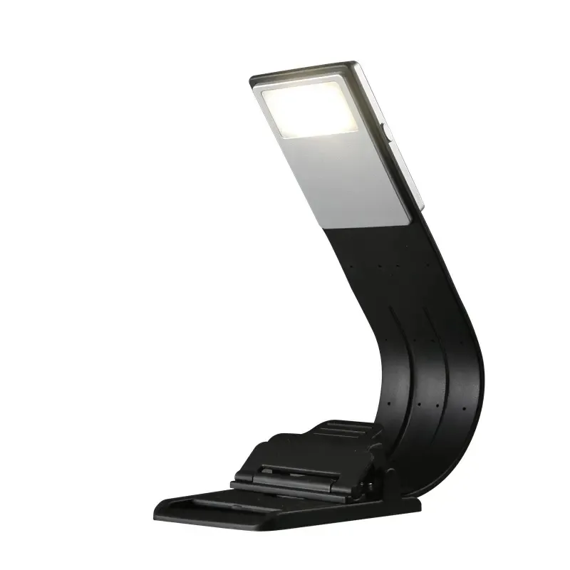 Lampe de lecture USB flexible LED chambre à coucher trois couleurs de lumière pince de lumière de livre Portable USB rechargeable E-book lampe de lecture de nuit à clipser