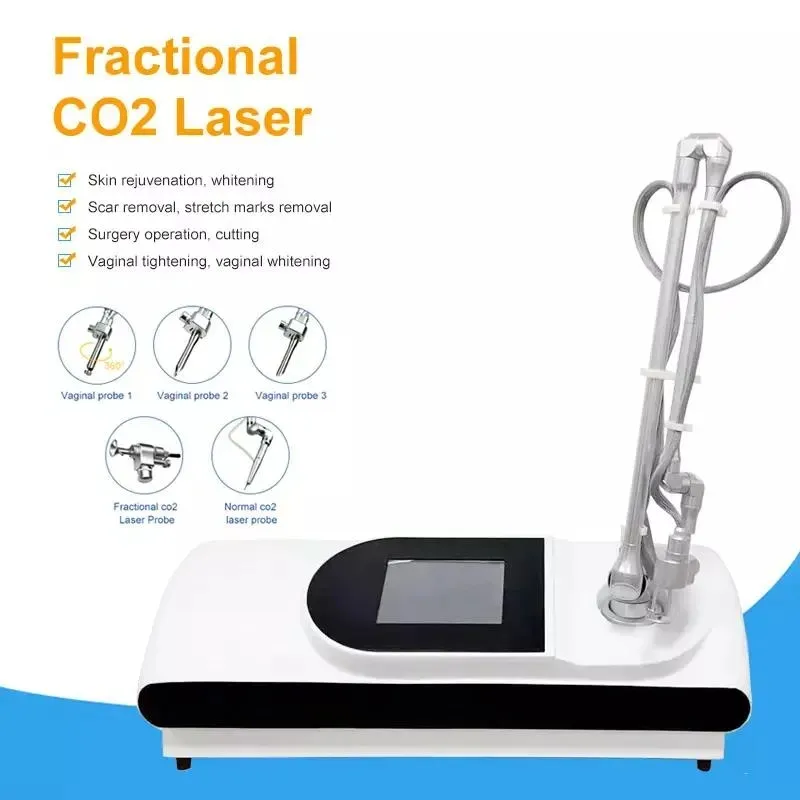 Máquina de eliminación de cicatrices para el cuidado de la piel CO2 CO2 Máquina láser láser Dispositivo de blanqueamiento de la piel Máquina fraccional