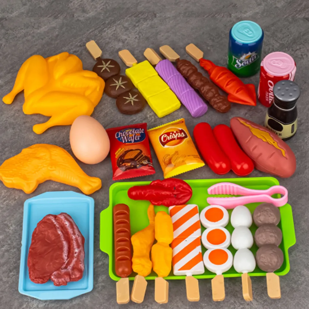 مطابخ تلعب الطعام للأطفال المطبخ المطبخ محاكاة الشواء أدوات الطهي طبخ الأطعمة التعليمية ألعاب الوالدين دور هدايا تفاعلية 230830
