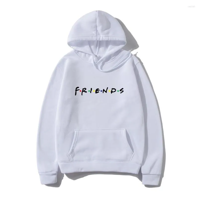 Men's Hoodies Autumn Men Harajuku Friends Print Long Sleeve Hooded Oversized Sweatshirts Y2k Casual Women Hoodie Unisex Clothing