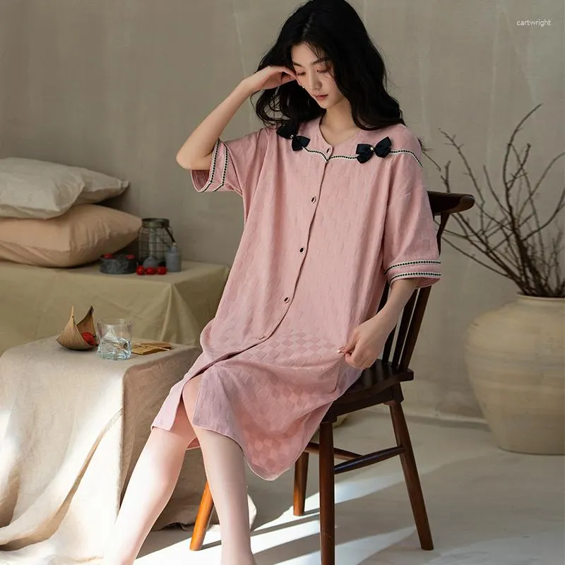 Women's Sleepwear Summer Sexy Women Night Dress Nightgown Loose Nightdress Nightwear Homewear Cute Pajamas Outfit