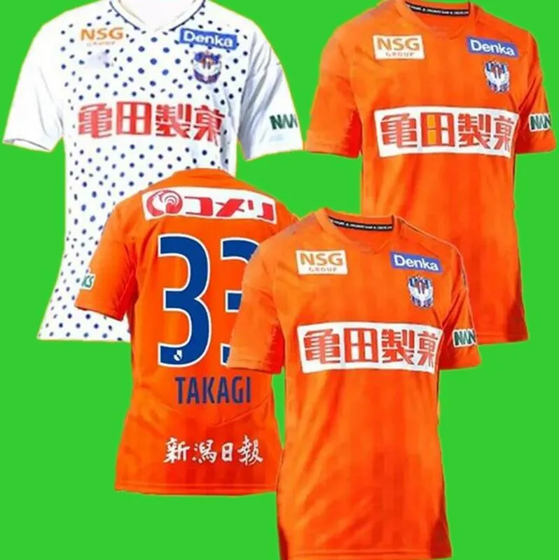 23 24 Albirex Niigata Maillots de football pour hommes TAKAGI KOJI TANIGUCHI KO OTA HIROKI Accueil Orange Maillot de football blanc à manches courtes Uniformes 968798