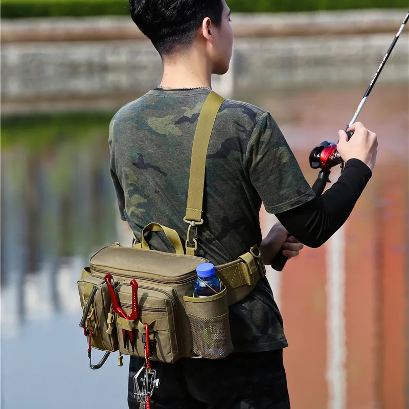 Waterproof Fishing Tackle Backpack With Protective Shoulder Strap