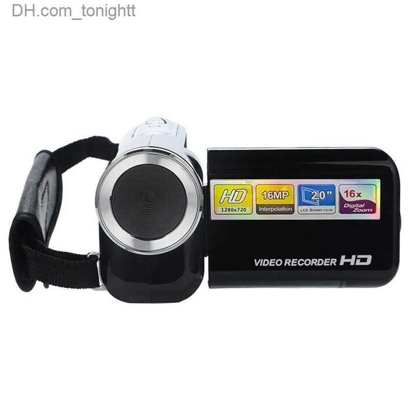 Camcorders 새로운 카메라 사진 카메라 2 인치 스크린 16 백만 픽셀 미니 디지털 어린이 홈 최고의 Q230831에 대한 검정 레트로