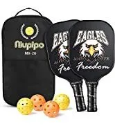 niupipo Pickleball Paddles, USA Approved Pickleball Paddles Set of 2 Pickleball Rackets 4 Pickleb...