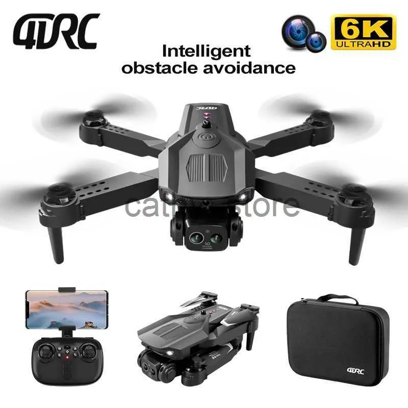 Simulateurs 4DRC V32 Drone 6K avec HD 4K double caméra Wifi FPV 360 évitement d'obstacles flux optique Hover pliable Quadcopter Drones cadeau jouet x0831