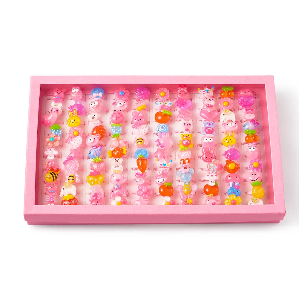 Amazon.com: Newmemo Crystal Jewel Rings for Kids 36pcs Girls Adjustable  Rings Princess Jewelry Finger Rings with Heart Shape Box Pretend Play and  Dress up Ring Christmas Gift for Child Toddler : Toys