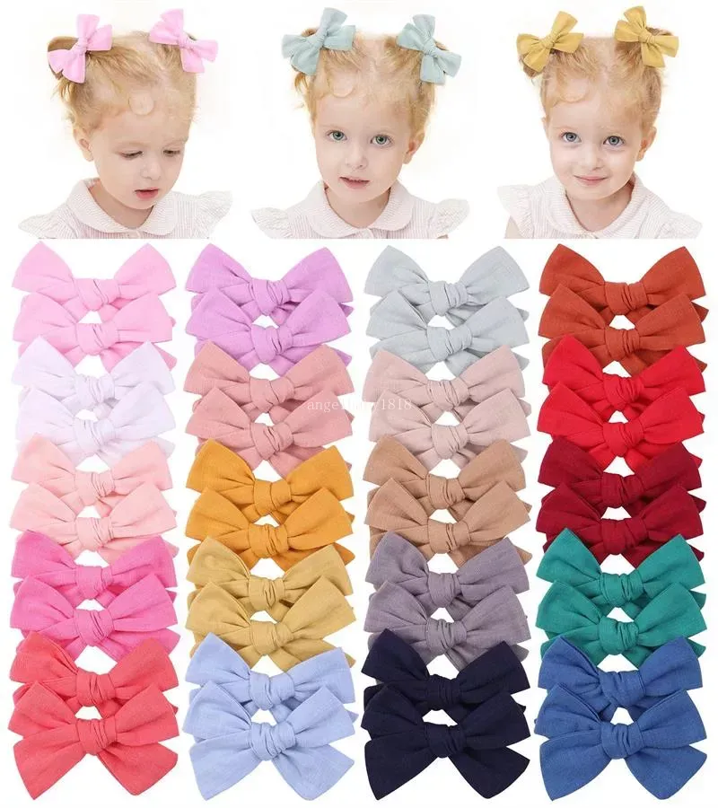 Pinces à cheveux avec nœud pour petites filles, accessoires de Boutique, Barrettes, couvre-chef pour enfants, épingles à cheveux pour étudiants, cadeaux pour enfants, 20 couleurs