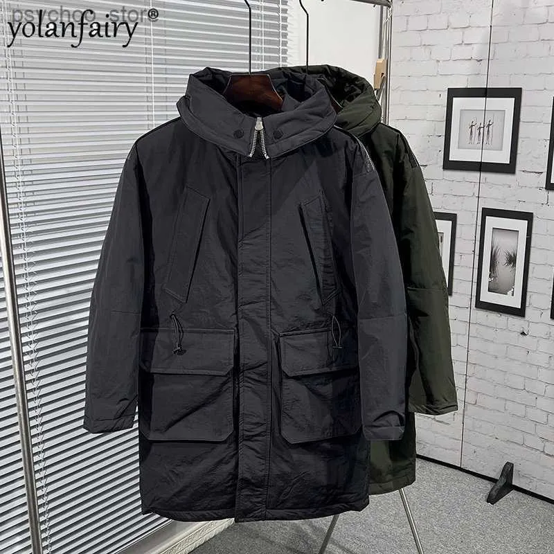 Mens winter top down jacket