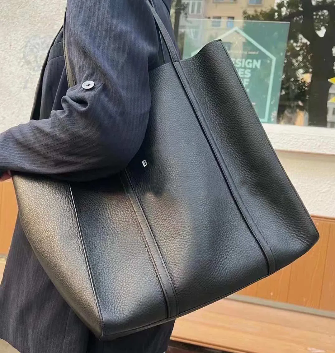 【code:OCTEU03】Luxurys Designer Taschen Handtasche Frauen Einkaufstasche Große Menge High Quanlity Weibliche Schultertasche Big Marke Schwarzweißfarbe