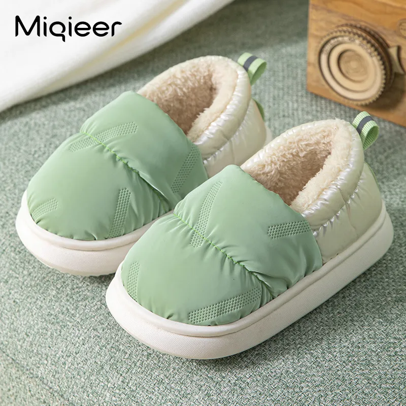 Slipper Winter Kids Shoes For Girl Kid Baby Cotton Slippers Kids Bag Heel Girls Water Proof Shoes Boys Children's Indoor Shoes for Boys 230301