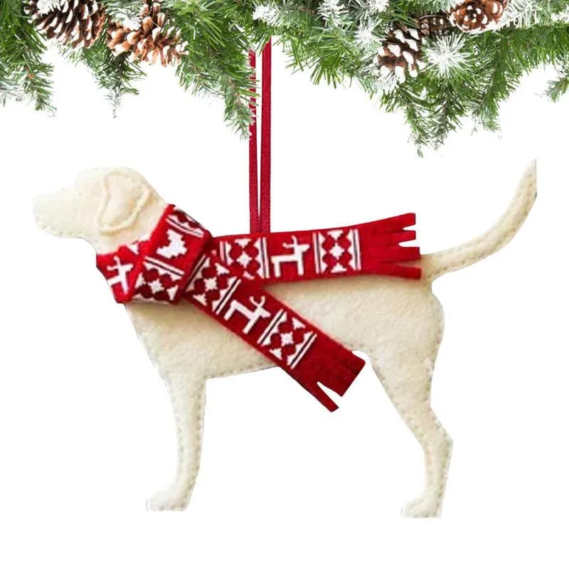 Kerstdecoraties Tree Dog Ornaments | Labrador hanger 2d Filt Party Supplies Hangi