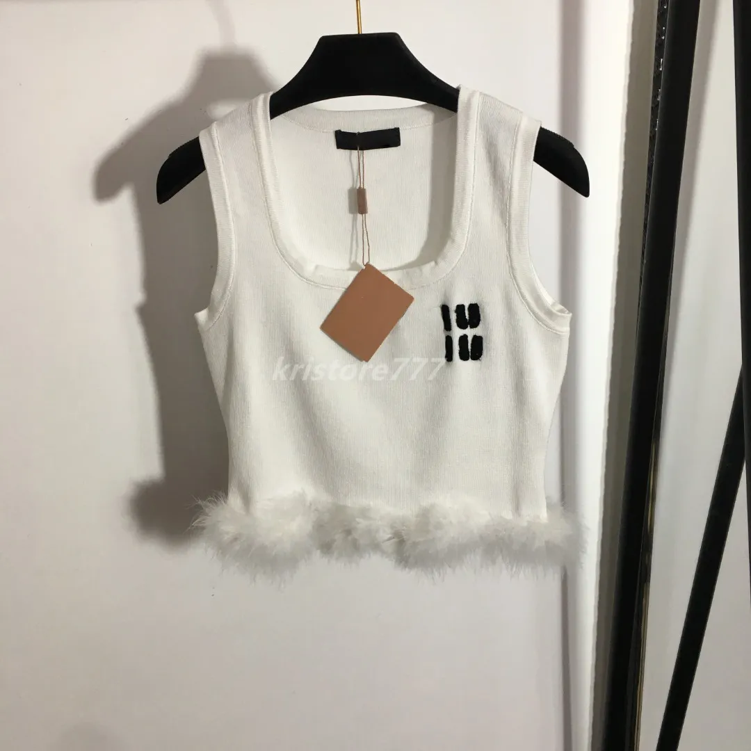 23SS Women Designer Tee Vest dzianki