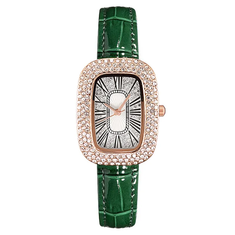 Wzorne zegarek obserwuje modę Bling swobodne panie zegarowy żeński kwarcowy zegarek Crystal Diamond 2023