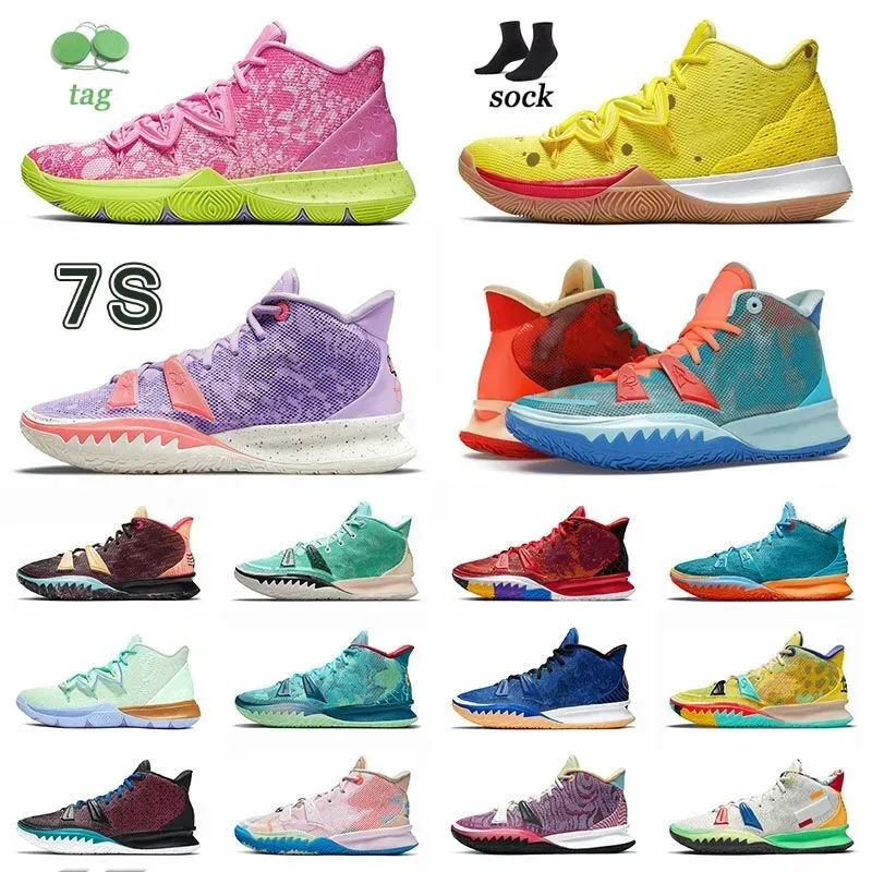 2023 Kyries 5s kyrie 7 fuoco visione natura scarpe da basket kyries flytrap 4 allevato nero 5s basso spongebobs patrick soundwave 8 squidwards gioventù soundwave sneakers us12