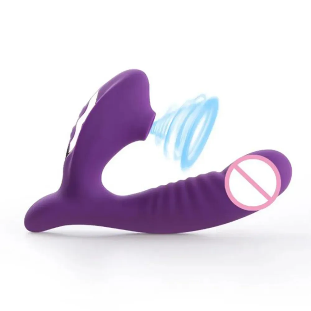 Vibrateurs Silicone Vagin Sucer Vibrateurs 10 Vitesse Vibrant Oral Sex Clit Sucker Clitoris Stimulateur Sex Toys pour Femme Masturbation ZD122