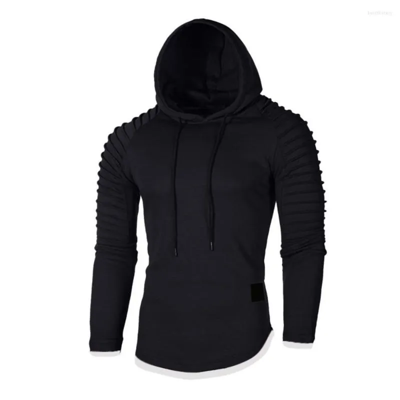 Sweats à capuche pour hommes automne hommes hauts pullover poche sweats vêtements cordon noir à manches longues hiver sweat à capuche survêtements