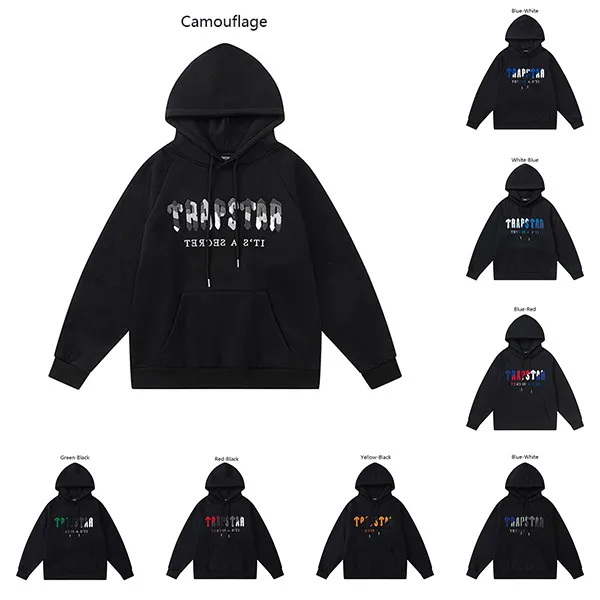 Trapstar Hoodie Chest Letter Towel Embroidery Hoodies Designer Trapstar