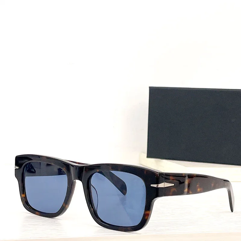 جديد مصمم الأزياء الرجال والنساء النظارات الشمسية مربع DB 7000 مع الماس أزياء العلامة التجارية المتضخم مصمم النظارات الشمسية الإطار كبير UV400 النظارات الشمسية Safilo نظارات
