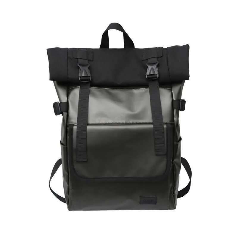 black and green leather backpack Luxury Italian Leather Backpack Green