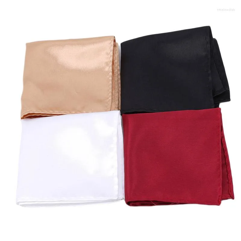 Bow Ties 2023 Style High Quality Men's Solid Plain Suits Pocket Square Wedding Party Handkerchief Tie Accessories Zakdoek