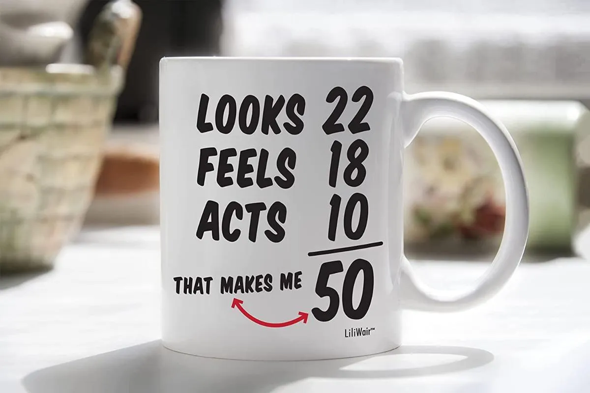 Anniversaire 50 Ans Femme, Cadeau 50 ans Femme, Tasse Cadeau