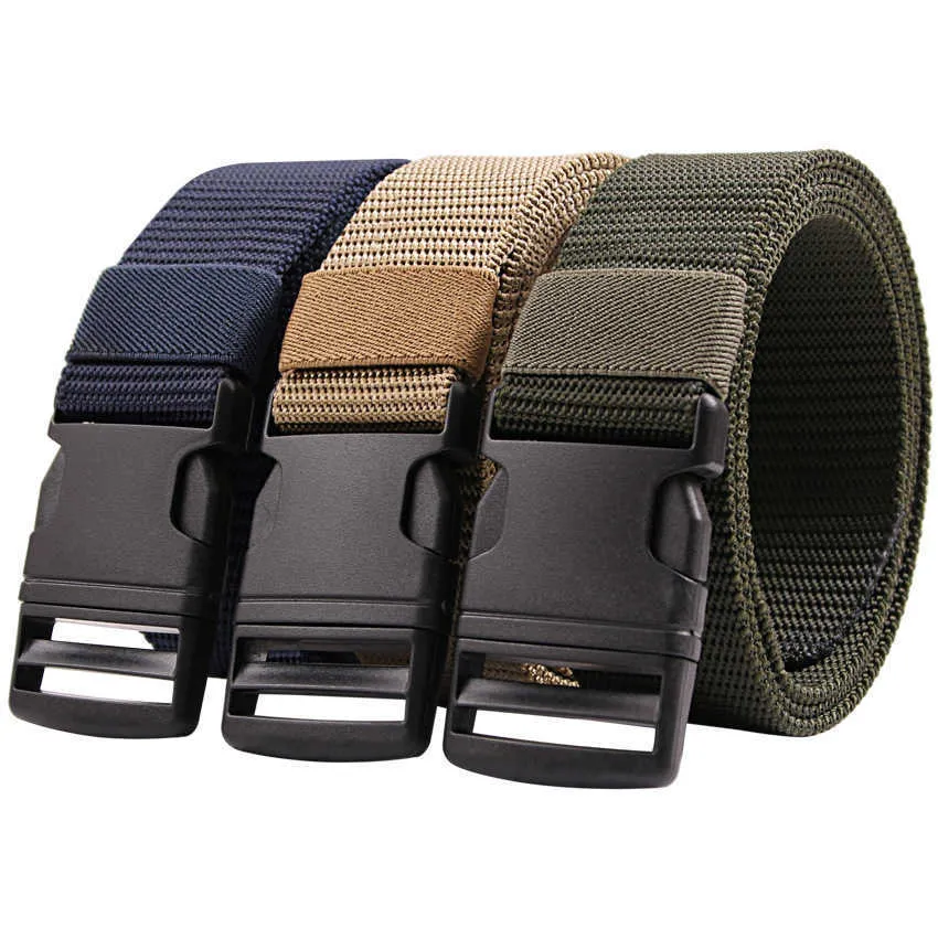 Riemen Nieuwe herenriem canvas geweven outdoor snelle drooggordel tactische riem vrijetijdsmannen en dames riem 38 cm z0228