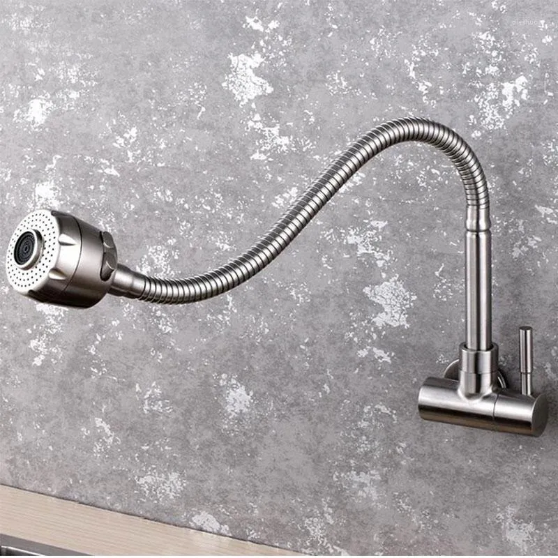 Kitchen Faucets Wall Mounted Faucet Vegetable Sink Spray Shower Head 304 Stainlesss Steel Tap