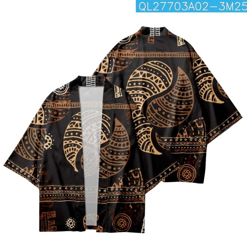 Abbigliamento etnico Cartoon Stampato Kimono giapponese Pantaloncini da spiaggia Cardigan Harajuku Coppia Donna Uomo Casual Streetwear allentato YukataEtnico