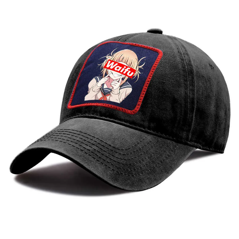 Бал -шапки Waifu Anime Girl Print Baseball Caps Женщины на открытом воздухе регулируемая шляпа Snapback Хараджукута