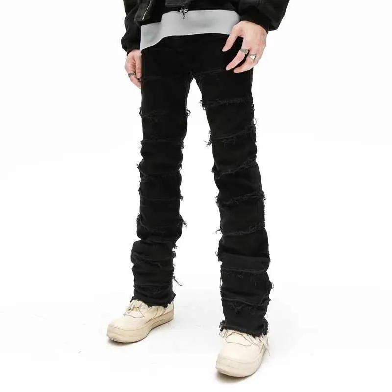 国内未入荷 DARKFOG - BEARD TASSEL LOOSE FIT JEANS 388ea0ef-b09c-49b3-99a6-