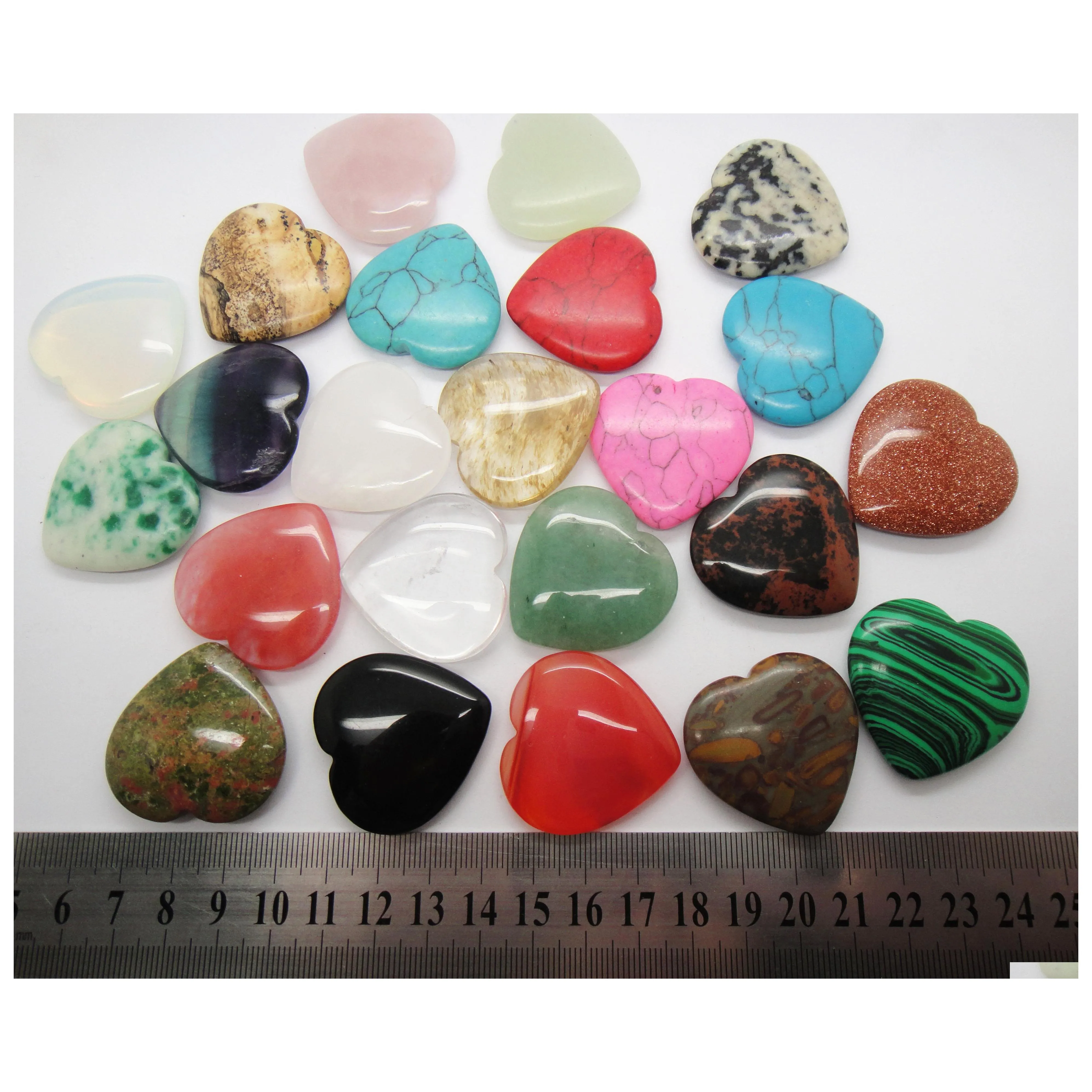 Auto DVR Crystal Heart Form Roze Natuurlijke stenen Kraal Quartz Losse kralen Diy Sieraden voor Lover Gift Tiger Eye Stones Kerstcadeaus MAKEN DR DHNHNTY