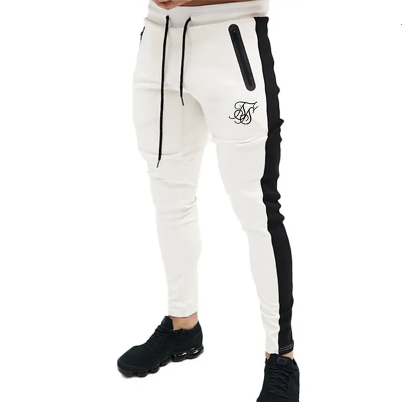 Mäns byxor Herrens högkvalitativa Sik Silk Brand Polyester Trousers Fitness Casual Trousers Daily Training Fitness Casual Sports Jogging Pants 230301